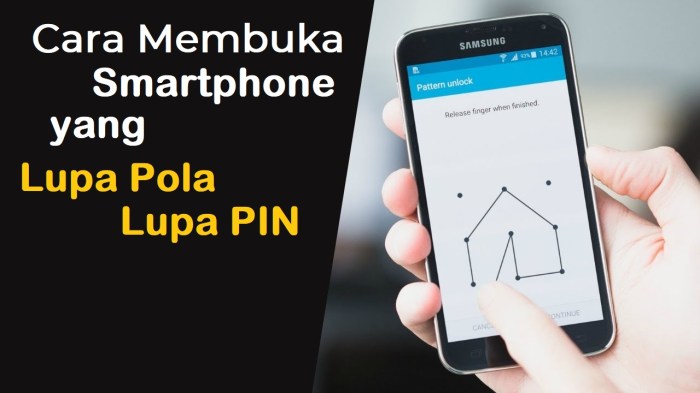 Bagaimana cara membuka hp yang lupa pola tanpa reset