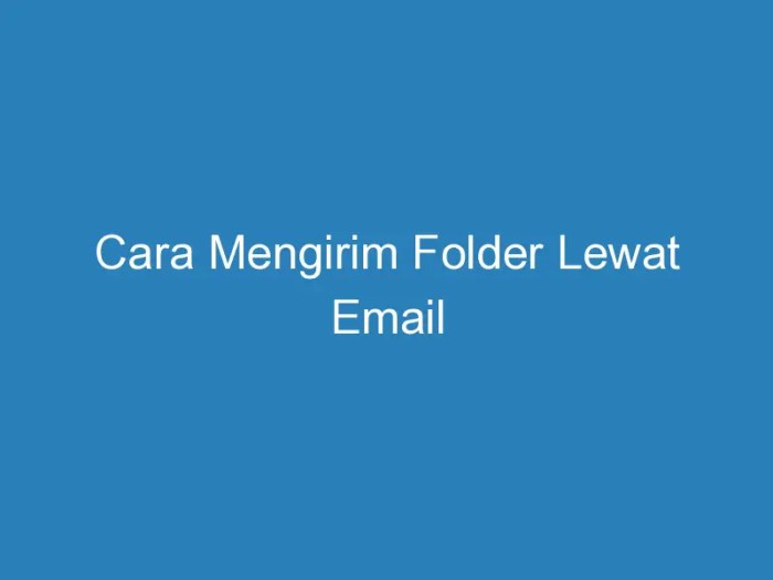 Folder fasilitas email