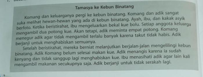 Bagaimana pendapatmu tentang sikap komang