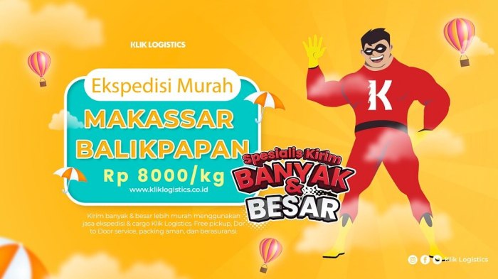 Ekspedisi barang pengiriman makassar balikpapan