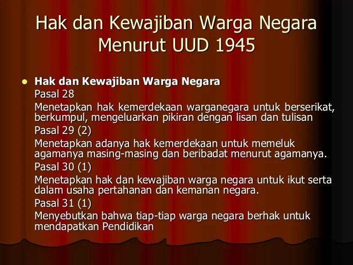 Warga kewajiban negara hak