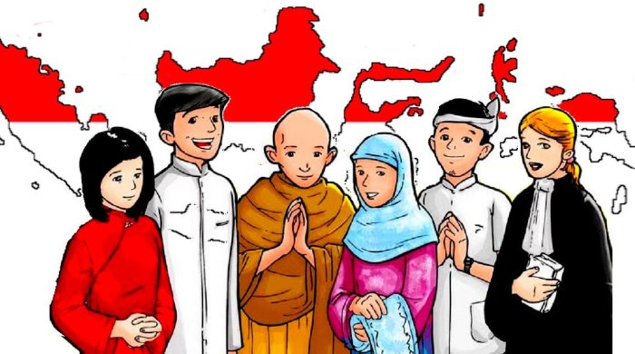 Agama persahabatan komik perbedaan keberagaman sahabat kribo gundul papan