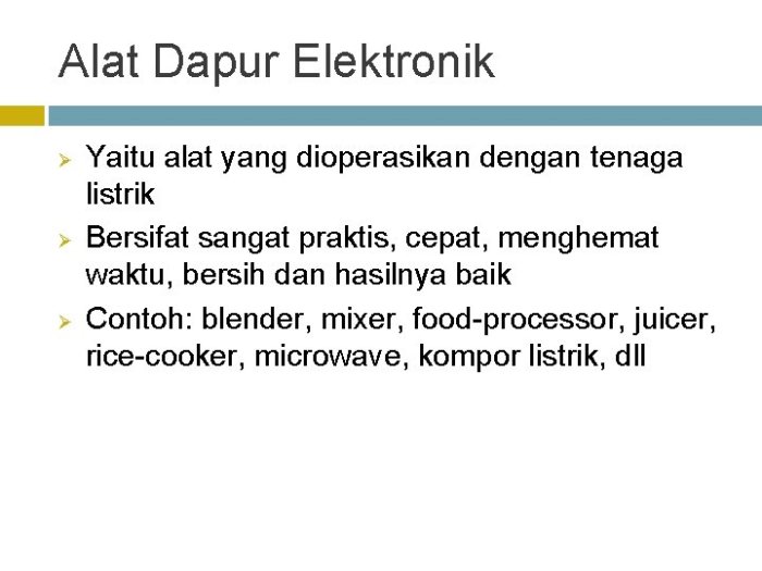 Uraikan jenis peralatan pengolahan makanan yang kalian ketahui