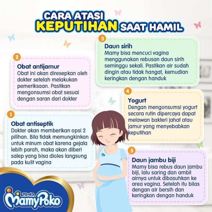 Keputihan hamil tanda muda