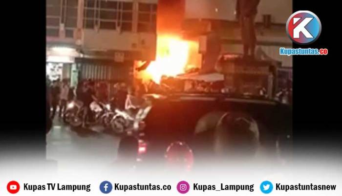 Lampung bandar kebakaran tamin hebat