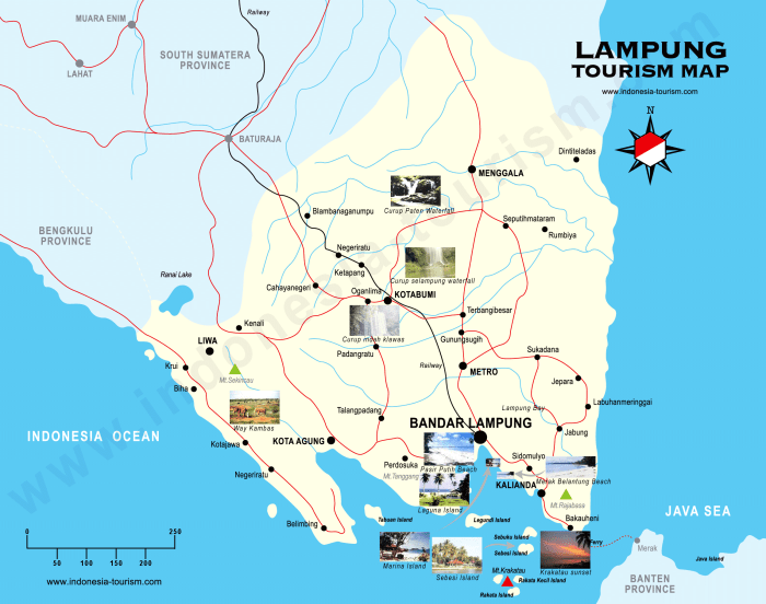 Lampung peta selatan kabupaten wilayah