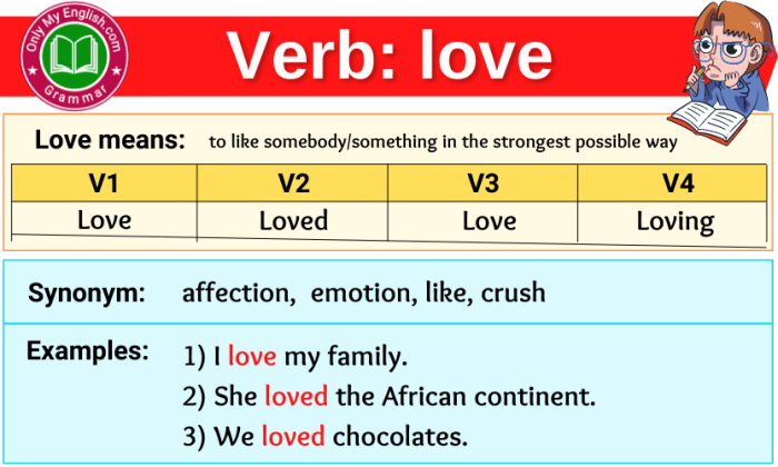 Verb 2 love