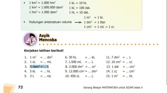 Bagaimana cara untuk memperoleh satuan volume