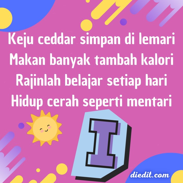 Pantun berakhiran an