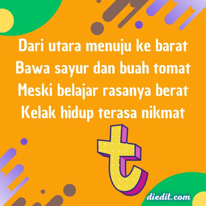 Berakhiran pantun kumpulan nasehat