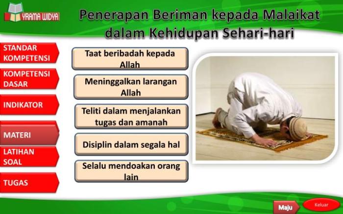 Bagaimana hubungan iman kepada malaikat dengan aktivitas kehidupan