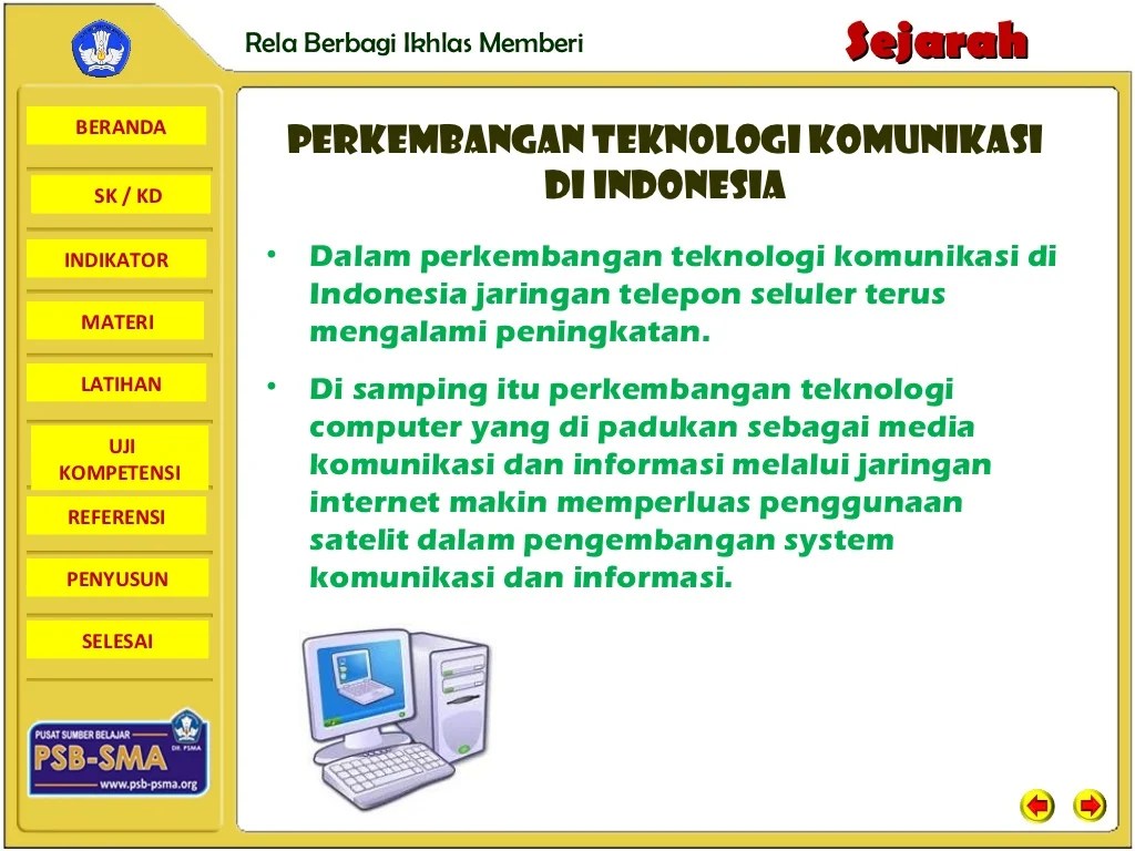 Perkembangan iptek sejarah