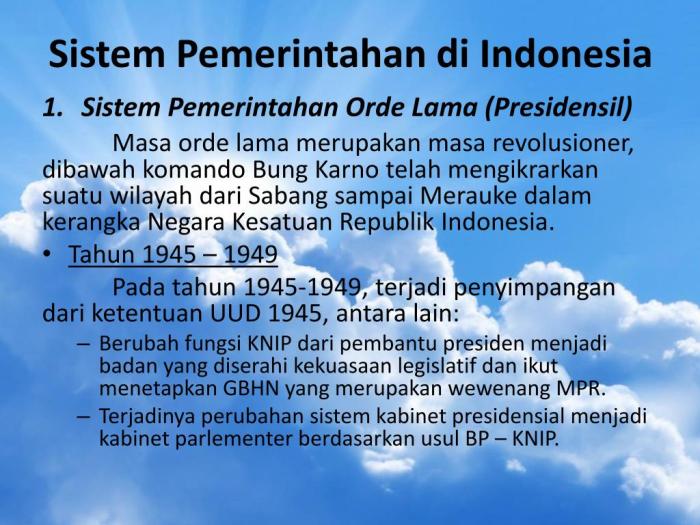 Bagaimana sistem pemerintahan di indonesia